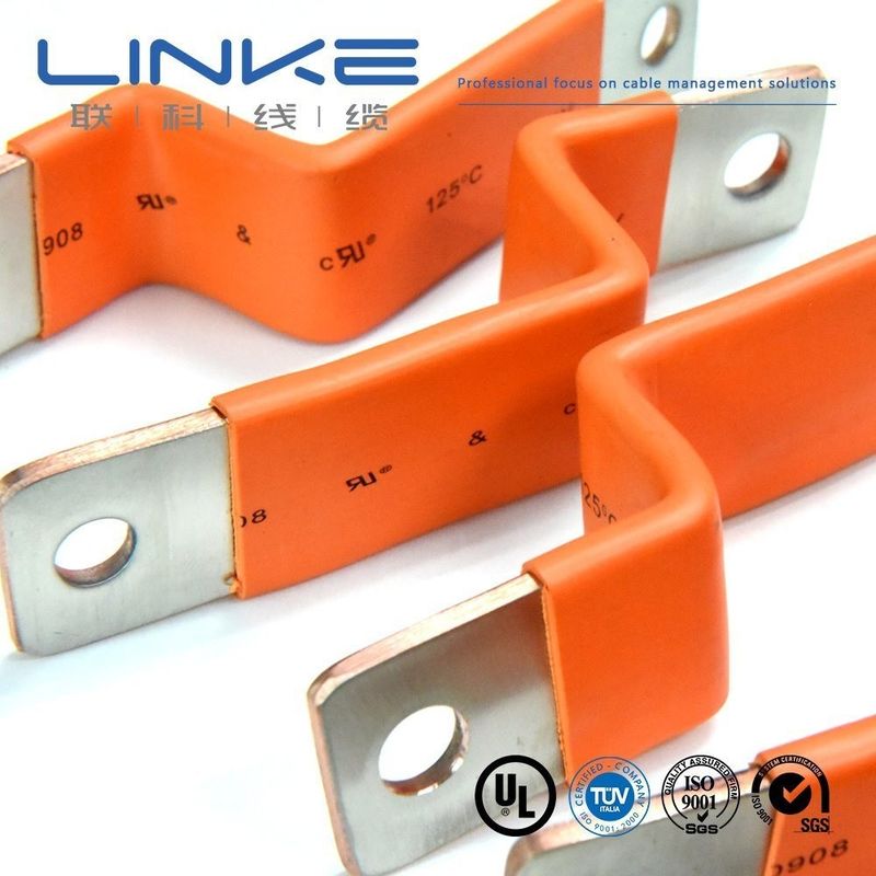 Isolierte, flexibel angefertigte, flache Kupferbusstange für Elektrofahrzeug-Ladekabel
