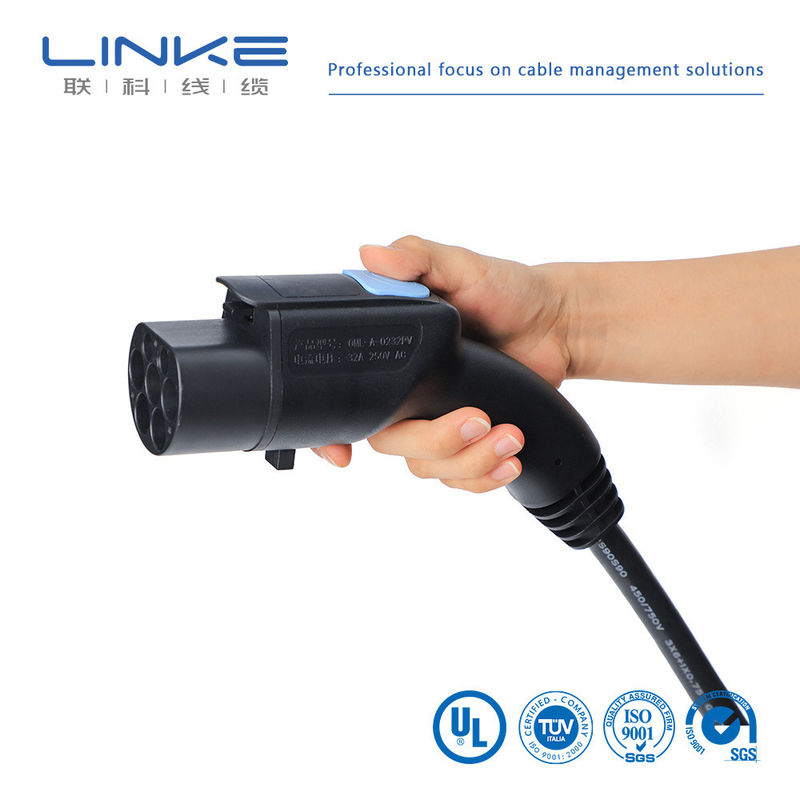 32A 7kw 16A EV-Ladekabel Elektrofahrzeug-Ladekabel mit TPE-Jackett und anpassbarer Länge