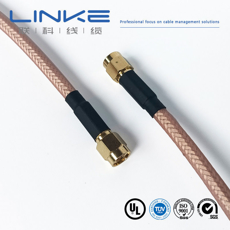 Wurth Elektronik RG142 Koaxialkabel 50 Ω, 4,95 mm OD SMA männlich auf SMA männlich weißes Kabel für Fahrzeuge mit neuer Energie