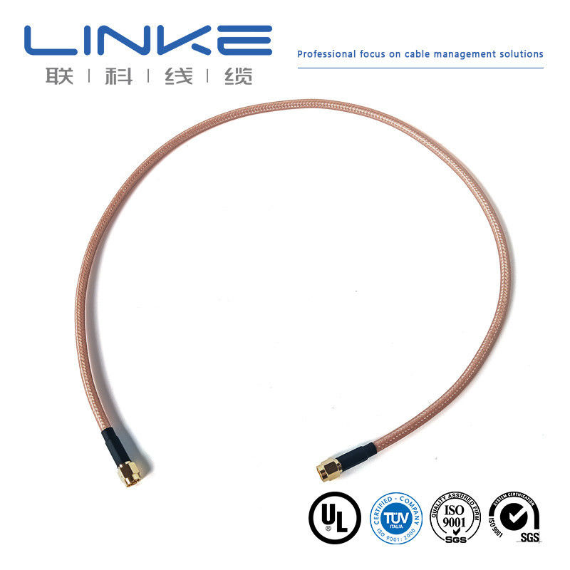 Wurth Elektronik RG142 Koaxialkabel 50 Ω, 4,95 mm OD SMA männlich auf SMA männlich weißes Kabel für Fahrzeuge mit neuer Energie
