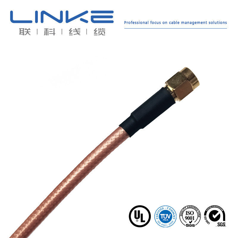 Wurth Elektronik RG142 Koaxialkabel 50 Ω, 4,95 mm OD SMA männlich auf SMA männlich weißes Kabel für Fahrzeuge mit neuer Energie