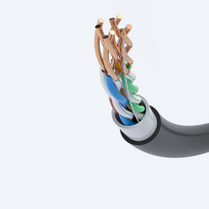 Maßgeschneidertes geschirmtes Datenkabel CAT6 FTP mit flammhemmender LSZH-Ummantelung für Hochgeschwindigkeits-Datenübertragung