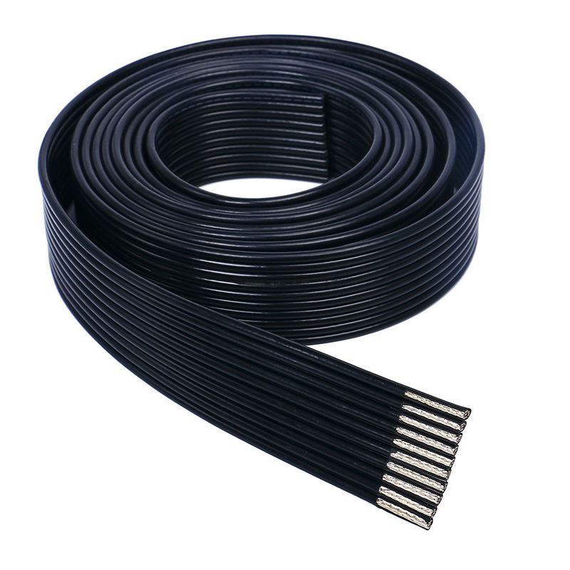 Medizinisch biokompatibles Flachbandkabel mit geschirmter verzinnter Kupferleitung und PVC-Mantel für kundenspezifische Anwendungen