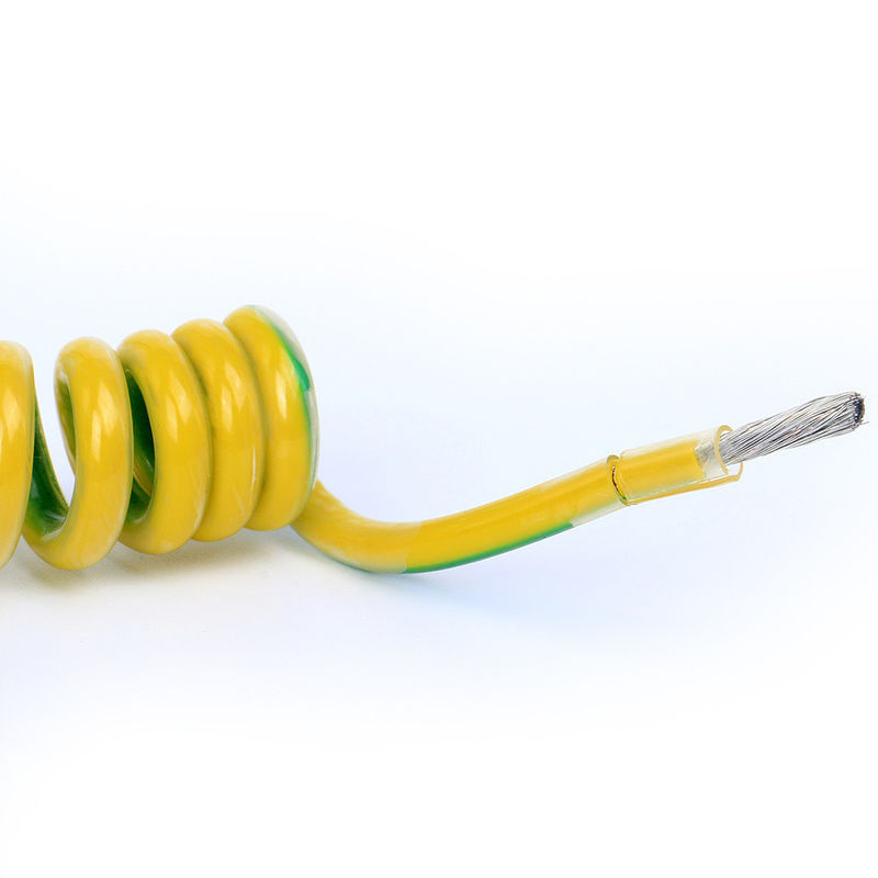 PUR Silikon-Niedrigspannungskabel Spiral Coiled CCC-zertifiziert für Roboter