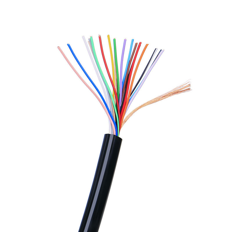 Geschirmtes Mehrader-Steuerkabel 26AWG 28AWG 4-adriges Kupfer PVC-Mantel Signalkabel
