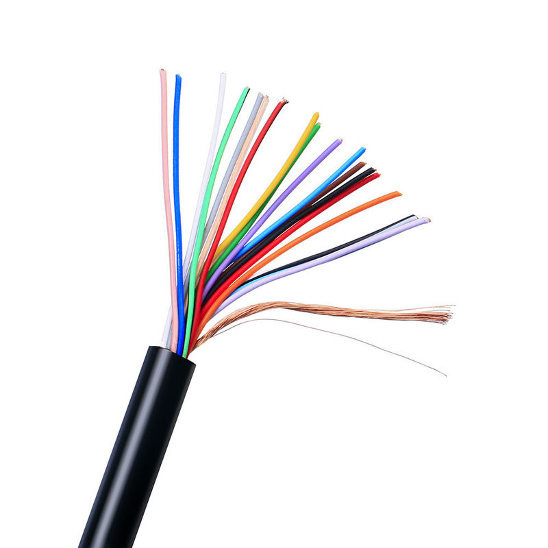 Geschirmtes Mehrader-Steuerkabel 26AWG 28AWG 4-adriges Kupfer PVC-Mantel Signalkabel