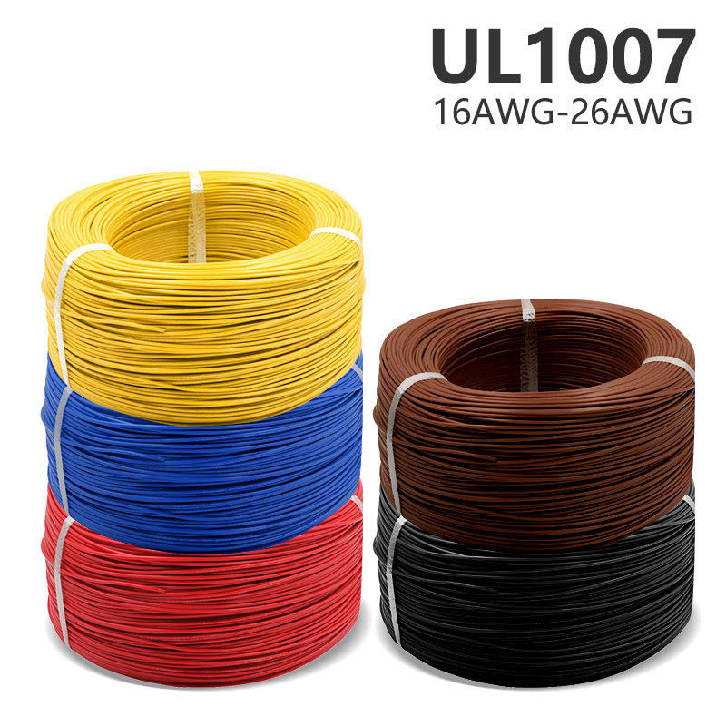 UL1007 Copper Conductor PVC Insulation Hook-up Electric Cable for Electrical Equipment Wiring