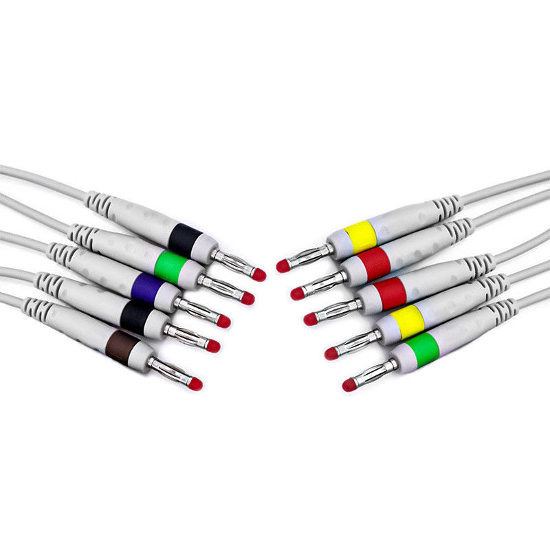 ISO 13485-zertifiziertes medizinisches EKG-Kabel mit individuell angepasstem Gehäusematerial und mehreren Leitungen