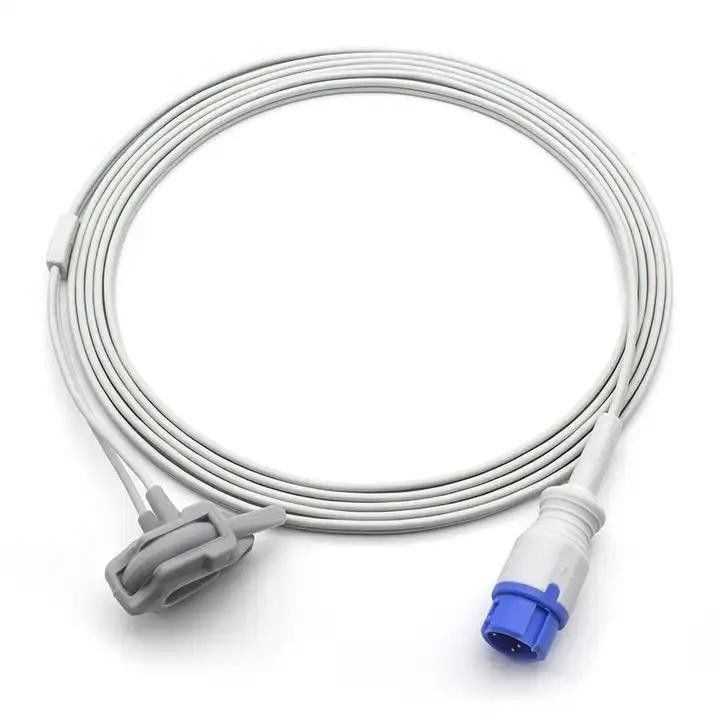 SpO2-Verlängerungsadapter Kabel TPU Isolierte Mehrwegkabel für medizinische Geräte