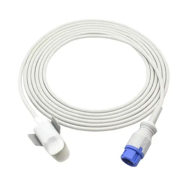 SpO2-Verlängerungsadapter Kabel TPU Isolierte Mehrwegkabel für medizinische Geräte