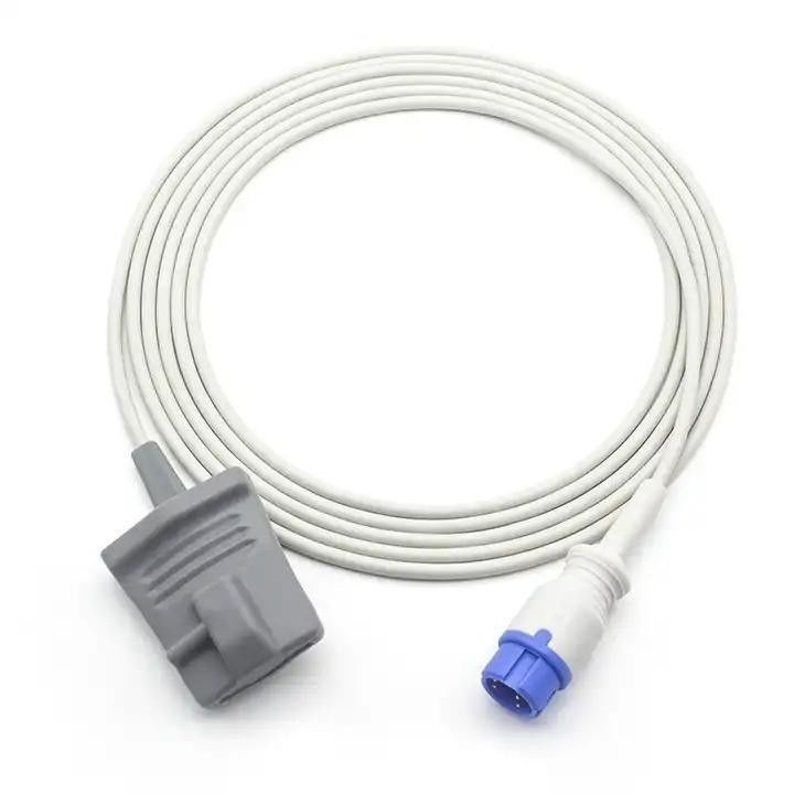 SpO2-Verlängerungsadapter Kabel TPU Isolierte Mehrwegkabel für medizinische Geräte