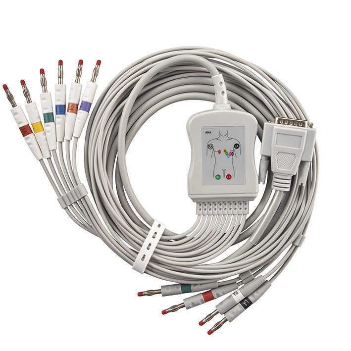 12-Kanal-EKG-Maschine Ersatzteile Zerspante Kupfer-Medizinische für EKG-Patientenkabel