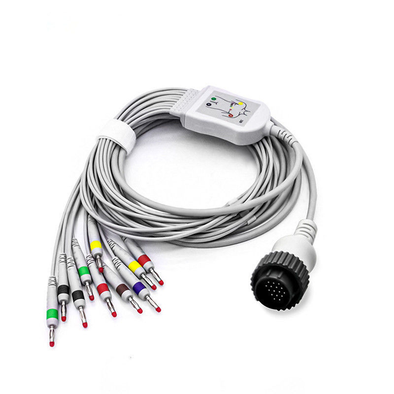 12-Kanal-EKG-Maschine Ersatzteile Zerspante Kupfer-Medizinische für EKG-Patientenkabel