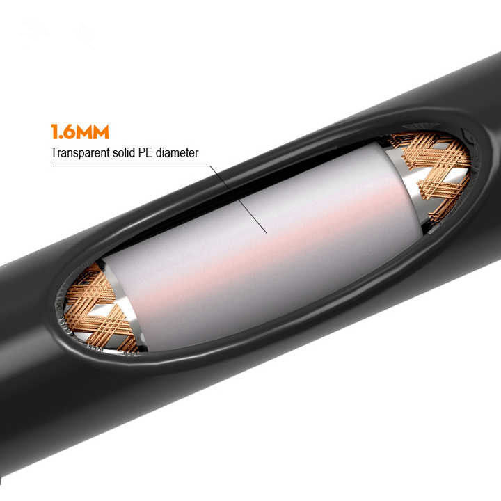 UL20276 24-28 AWG verzinnt Kupferleiter Mehrader-Geflechtschirm PVC-ummanteltes Computerkabel