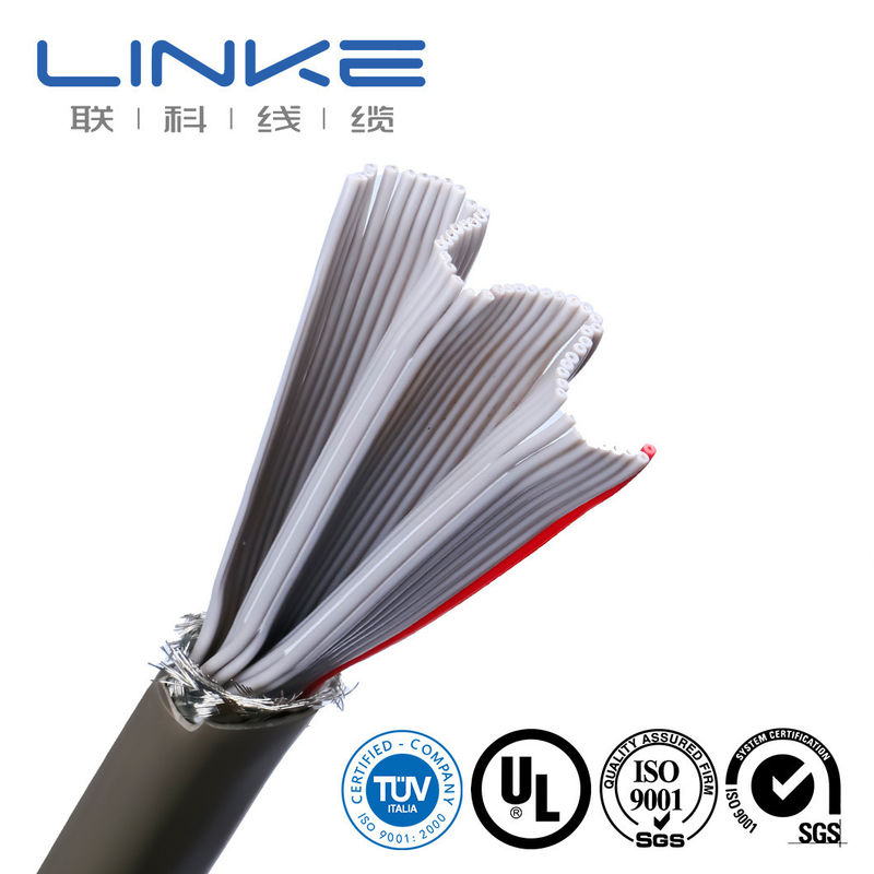 1000V 50 Kerne Zinnkopfer mit Schild TPU Flachkabel Material Form Flachdraht