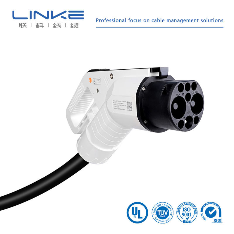 Schwarz Typ2 bis Typ2 EV Ladekabel 32A 11kw 3 Phase mit Silikon Jacket