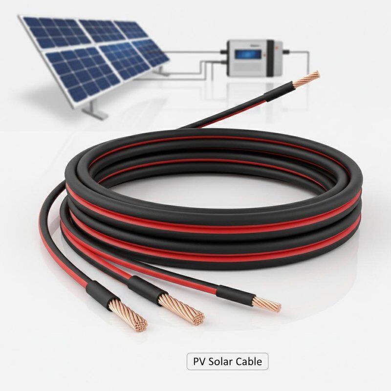 4 mm bis 16 mm geballtes Kupfer-PV-Solarkabel mit XLPE-Dämmung für Solarsystemverbindungen