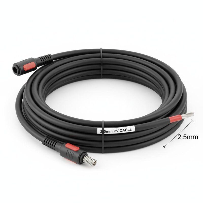 Anpassung 2,5 mm PV-Kabel Solar-DC-Panel-Stromkabel mit Zinnkopferleiter