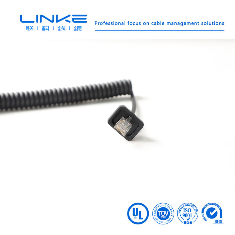 Kategorie 6 Gigabit geschirmtes industrielles Feder-Netzwerkkabel mit RJ45-Stecker für industrielles Ethernet