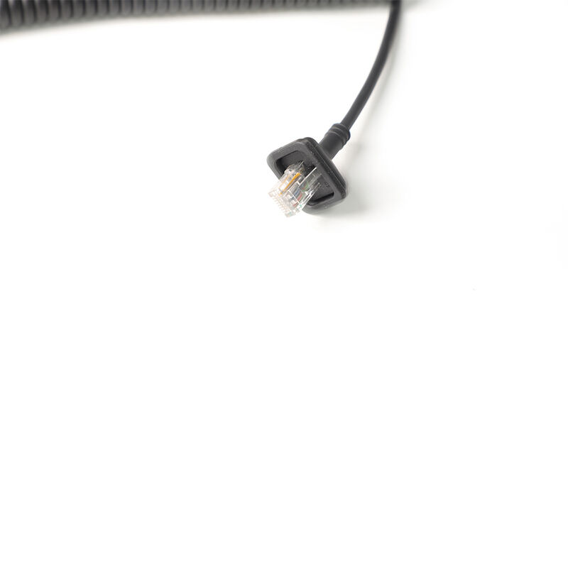 Kategorie 6 Gigabit geschirmtes industrielles Federkabel mit RJ45-Stecker für industrielle Ethernet-Anwendungen