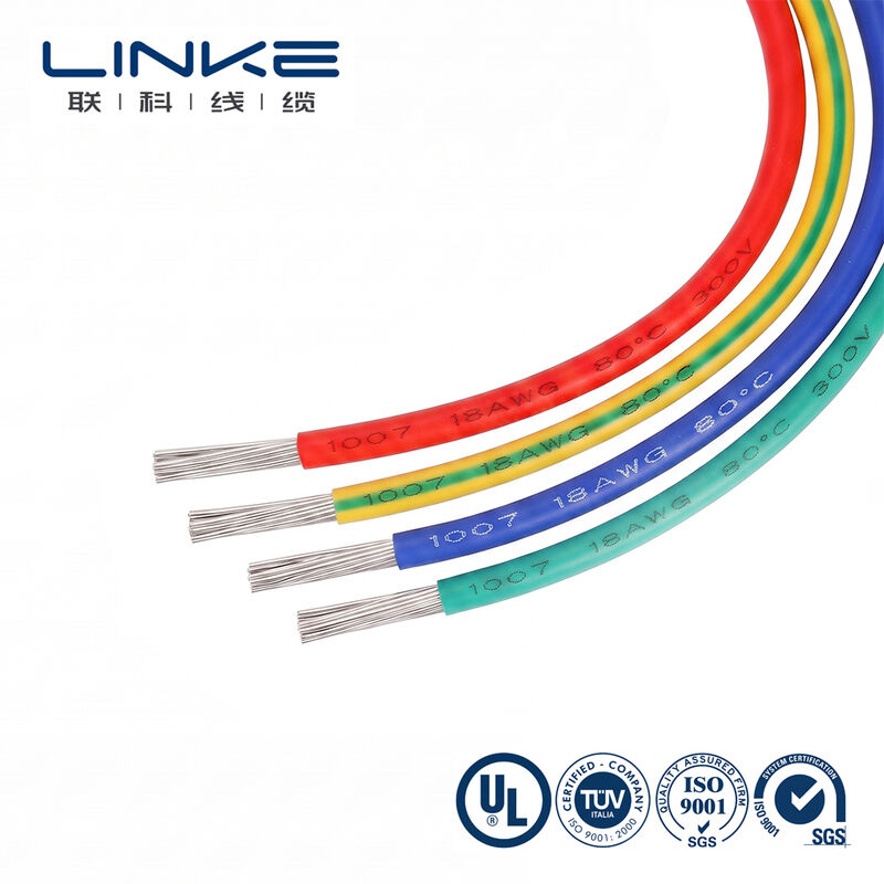UL1007 Litze mit verzinntem Kupferleiter, 300V, mit anpassbarer PVC-Ummantelung