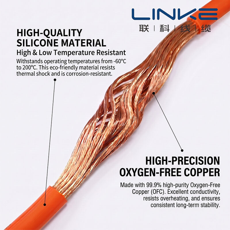 Hochtemperatur 200℃ 600V Nennspannung Ultraweiches Silikonkabel UAV-Kabel für Energiespeicher-Drohne